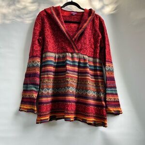 IVKO Multicolor Hooded Wool Sweater